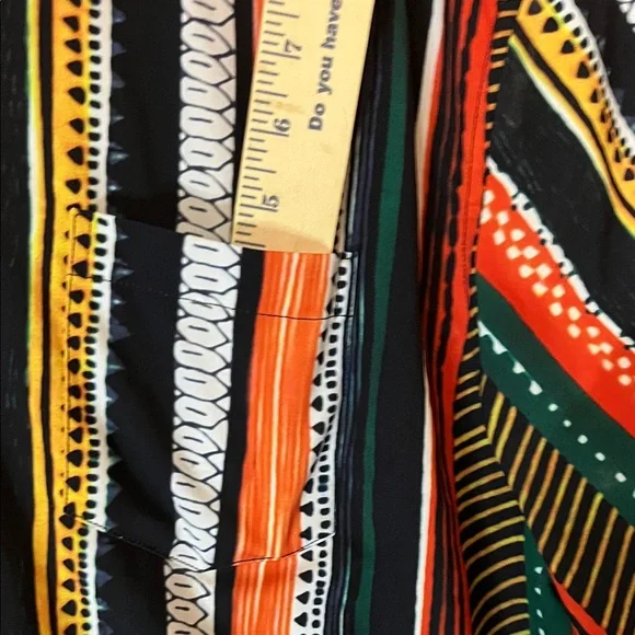 MCEDAR Men's Short Sleeve Button-Up Shirt in Black, Orange & Green XL - Picture 5 of 9